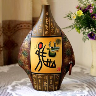 云南特色手工艺品陶瓷花瓶客厅多宝阁餐柜酒柜装饰品摆件个性礼品