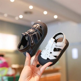 宝宝凉鞋机能鞋男童软皮软底学步鞋包头防滑婴儿鞋子儿童鞋女夏季