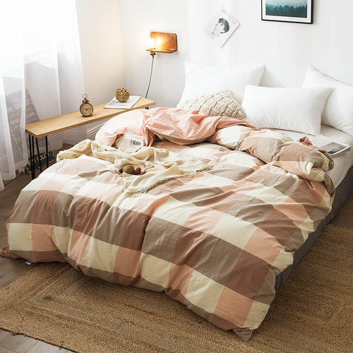 全棉水洗棉被套单件100x135x120x190x150x200x229单双人被罩订做