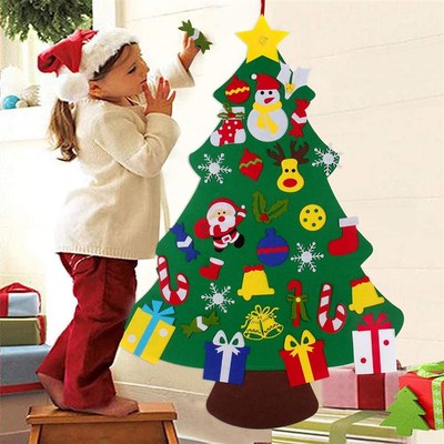 DIY Felt Christmas Tree Merry Christmas Decorations For Home