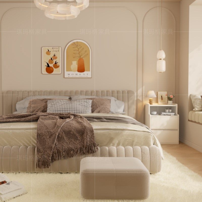 实木床头柜2025新款卧室收纳柜落地床边柜床边置物架奶油风储物柜,住宅家具,床头柜,淘宝优惠券,粉丝福利购,淘宝优惠卷