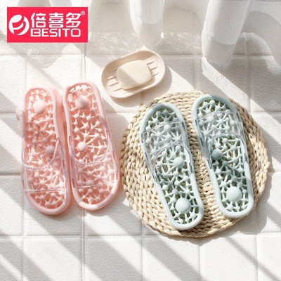 拖鞋家用女夏浴室防滑洗澡按摩男防臭不臭脚抗菌室内足底穴位脚底