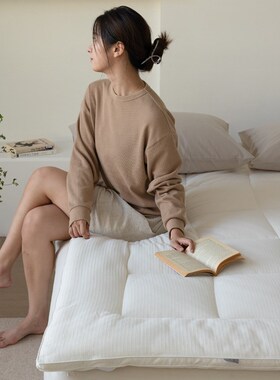 日式A类原棉大豆纤维床垫1u00全棉床褥子榻榻米家用垫被宿舍软垫