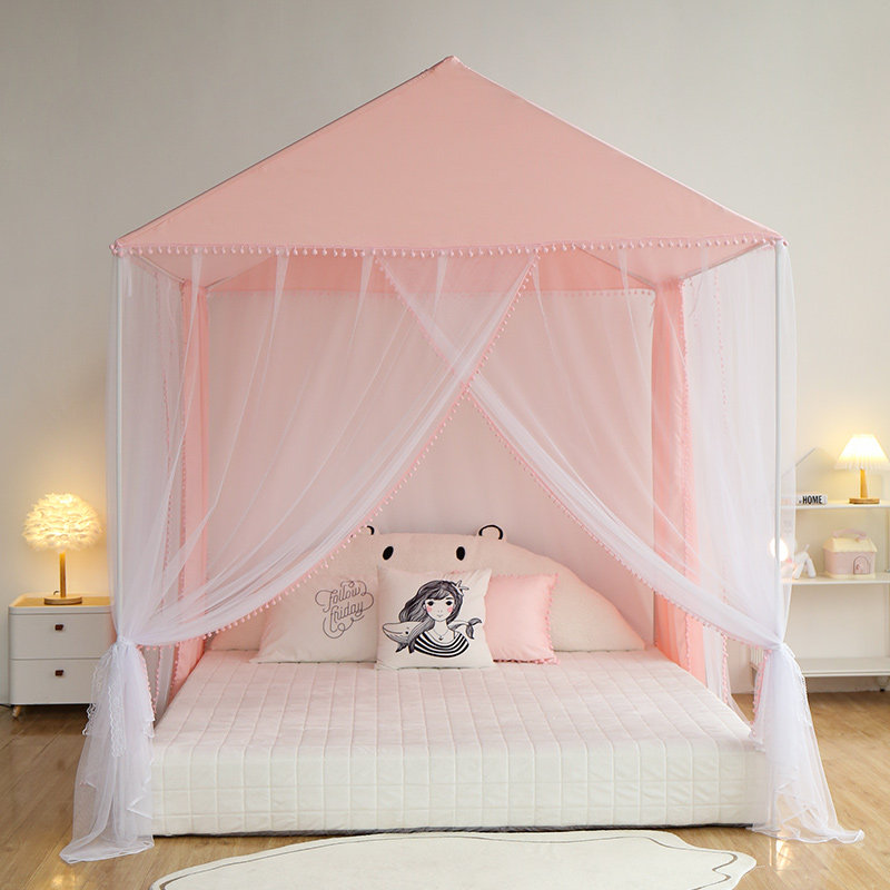 呼呼熊蚊帐家用2023年新款高级小房子儿童落地蚊帐女孩公主风帐篷,床上用品,蚊帐,淘宝优惠券,粉丝福利购,淘宝优惠卷