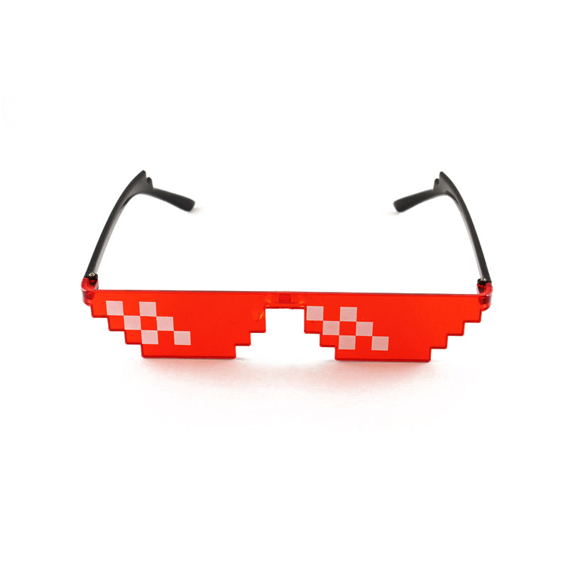 推荐Fashion Glasses Shades 8 Bit Pixelated Ladies Sunglasses