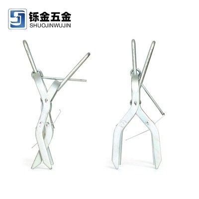 老鼠夹子 有柄式圆角金属镀锌捕捉地鼠夹 地爬子田鼠捕鼠器鼹鼠夹