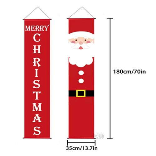 Nutcracker Soldier Banner Christmas Porch Door Decor Merry C