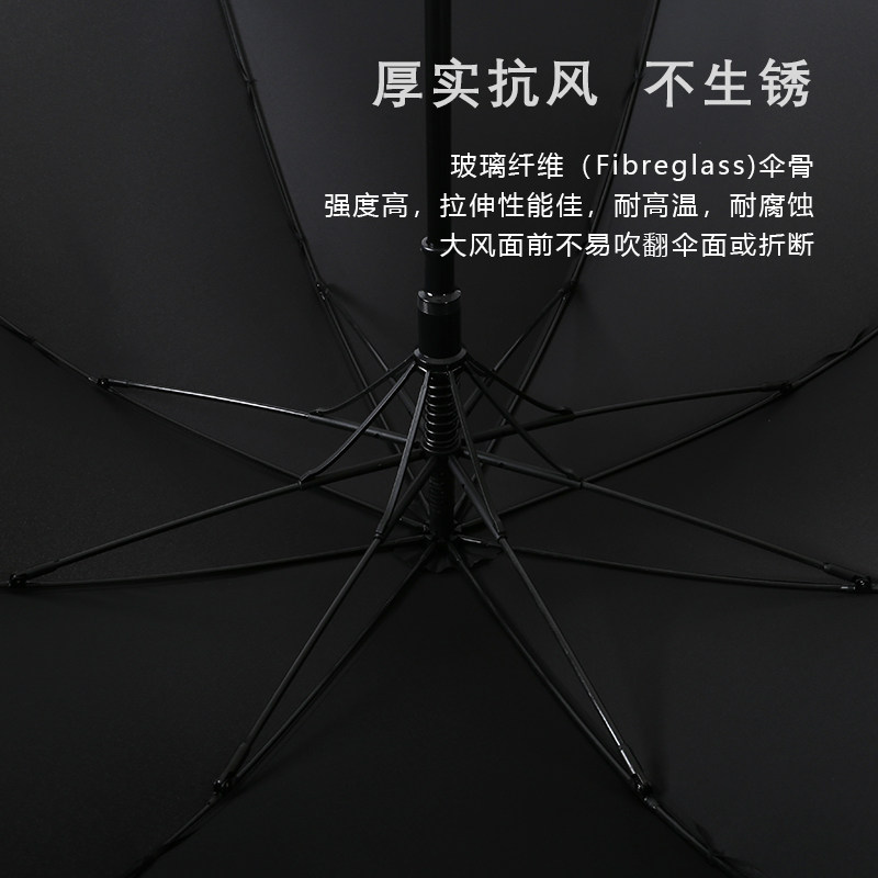 新品定制雨伞印logo广告礼品伞大号双人抗风自动长柄伞男士可印图