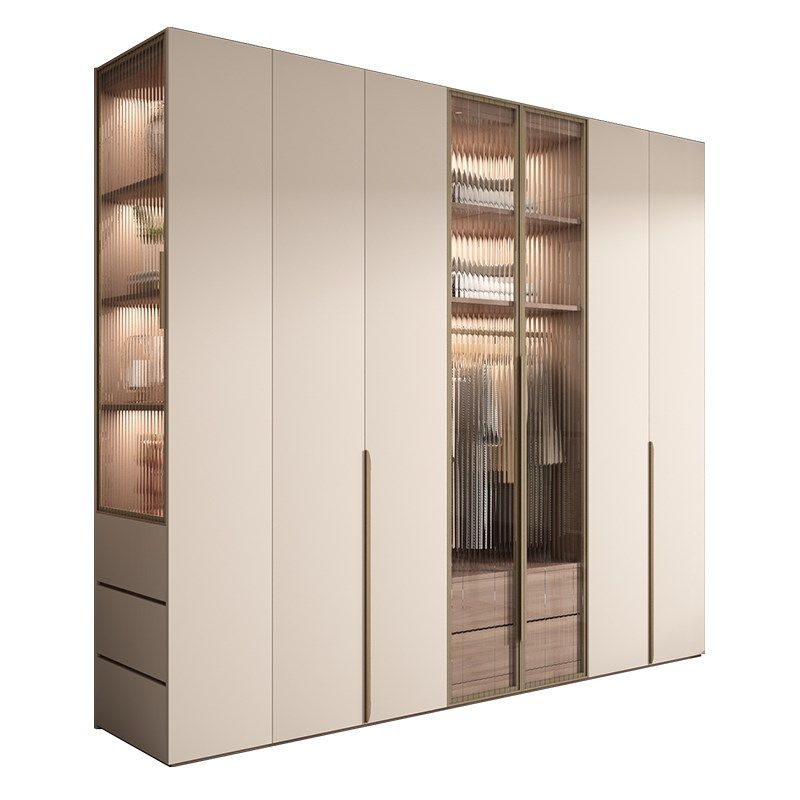 新款实木衣柜家用卧室现代简约玻璃门柜子一门到顶大衣橱支持定制,住宅家具,独立衣柜,淘宝优惠券,粉丝福利购,淘宝优惠卷