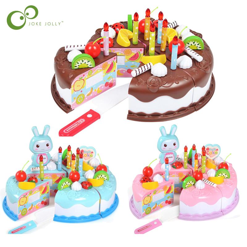 极速37pcs Kitchen Toys Cake Food DIY Pretend Play Fruit Cutt 玩具/童车/益智/积木/模型 其它玩具 原图主图