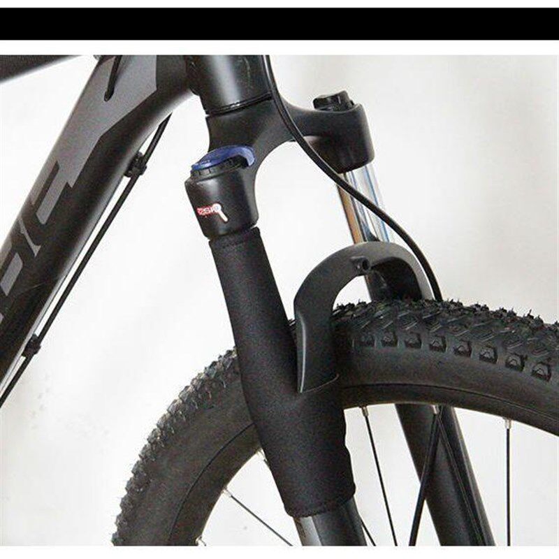 前叉保护套单车骑行装备配件山地车防尘护链贴自行车前叉减震器套