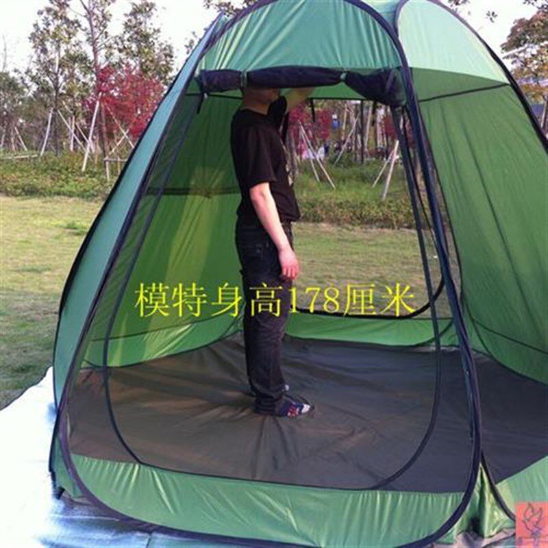 新款户外旅游大速开自动帐篷 沙滩帐篷防蚊纱网遮阳帐篷5-10人凉