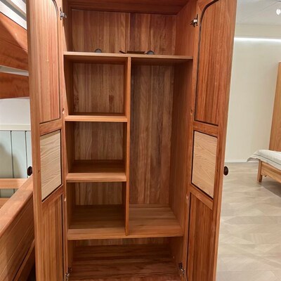 618新款实木衣柜卧室柜红檀木三门衣柜白蜡木两门衣柜儿童衣柜