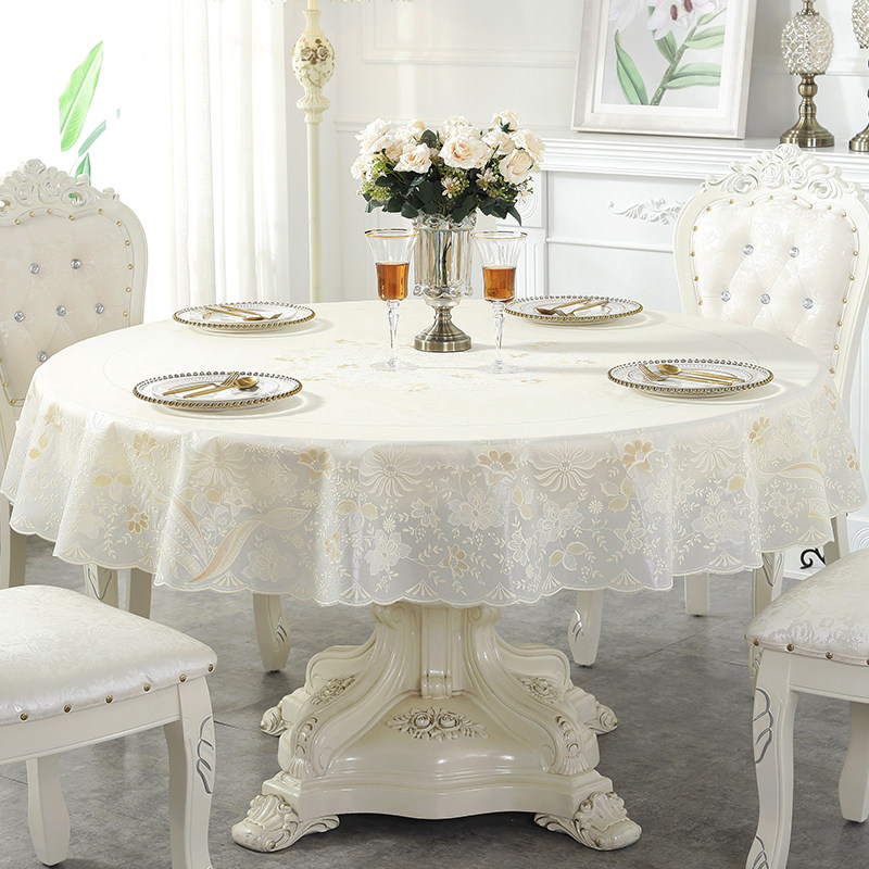 圆形餐桌布小圆桌饭桌桌布防水防油免洗防烫塑料台布pvc桌垫家用,居家布艺,桌布,淘宝优惠券,粉丝福利购,淘宝优惠卷