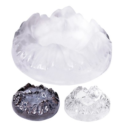 推荐Snow Mountain Ashtray Glass Crystal Ashtray Creative