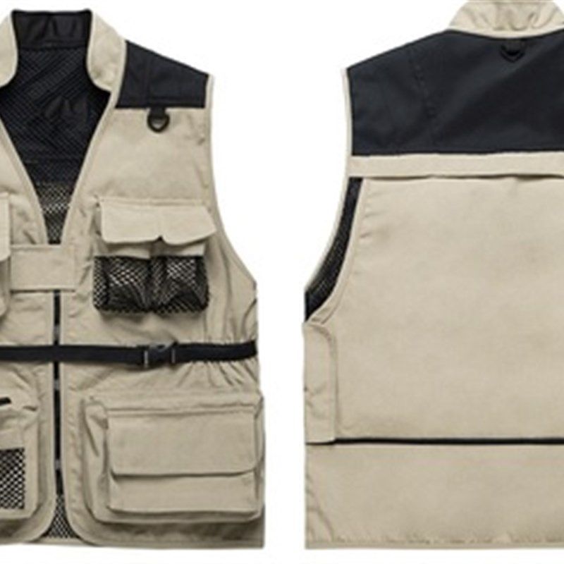 工装工作服定制摄影马甲多口袋帆布导演记者印字绣花LOGO,男装,背心,淘宝优惠券,粉丝福利购,淘宝优惠卷