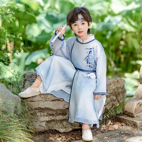 儿童汉服男童唐装新n中式复古装春秋款中秋国庆出游中国民族风服