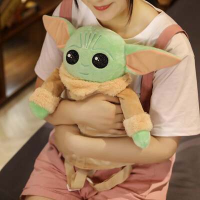 极速.Baby Yoda Yoda backpack PLUSH TOY CUTE alien doll