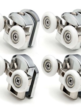 8Pcs Shower Door Enclosures Rollers Runners Wheels Pulleys 2