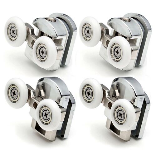 8Pcs Shower Door Enclosures Rollers Runners Wheels Pulleys 2