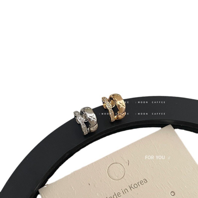 法式复古水钻耳骨夹女无耳洞高级感小众气质耳夹P2023年新款潮耳