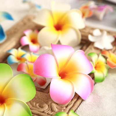 推荐10PCs 4/9cm Foam Hawaii Aritificial Flowers For Wedding