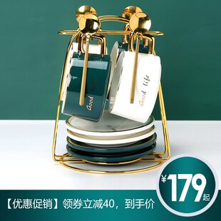 那些时光 欧式咖啡杯碟套装 奢华陶瓷英式下午茶杯家用咖啡杯套装