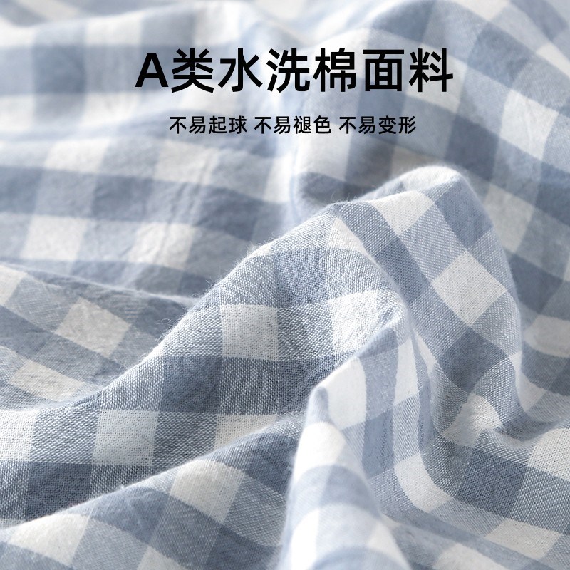 现货水洗棉酒店隔脏睡袋双人床单被罩枕套一体式便U携式外出差旅