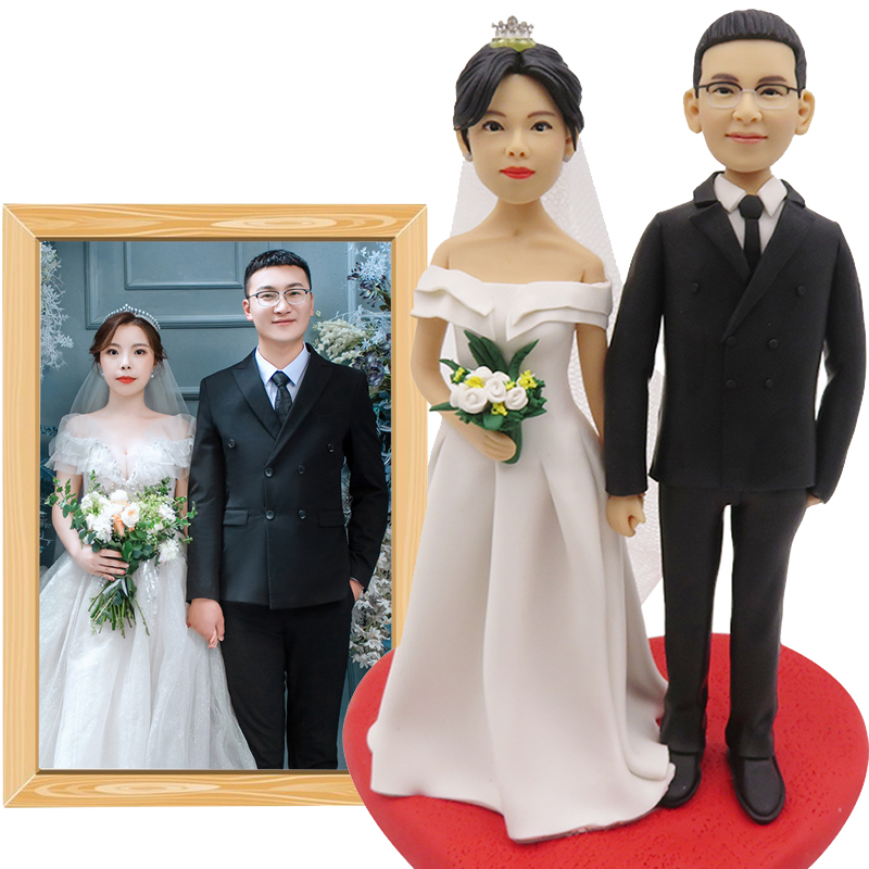 捏泥人真人定制软陶人偶粘土公仔泥塑3d人像手办玩偶Y蜡像七夕礼