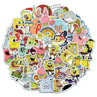 Luggage SpongeBobs Graffiti PCS Anime 新品 Cartoon