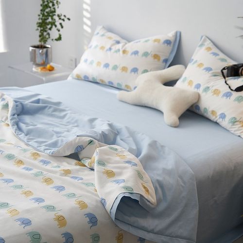 卡通风云小棉夏凉被四件套天丝棉凉感被空调被双人夏被可机洗夏季