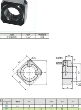 丝杆支座锁紧螺母 LEB81 2-M6-M8-M10-M12-M15-M17-M20-M25-M30