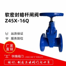 直销阀门厂弹性座封闸阀Z45X-16QB球磨铸铁软密封暗杆闸阀DN80 Z4