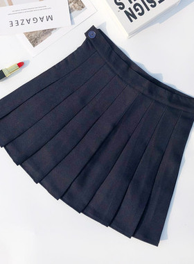 现货Women'sg Fashion High Waist Skirt Pleated Wind Skirt Ulz