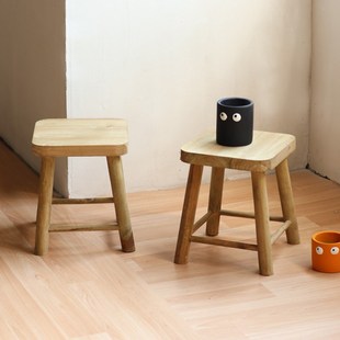 木质花几架室内阳台实木花盆托架落地花架置物架小板凳矮凳方凳