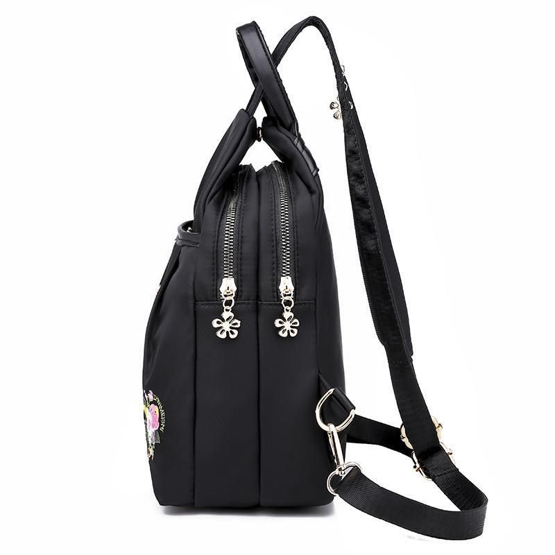 双肩包女2024新款帆布民族风小背包迷你韩版百搭尼龙牛津布包胸包,箱包皮具/热销女包/男包,双肩背包,淘宝优惠券,粉丝福利购,淘宝优惠卷