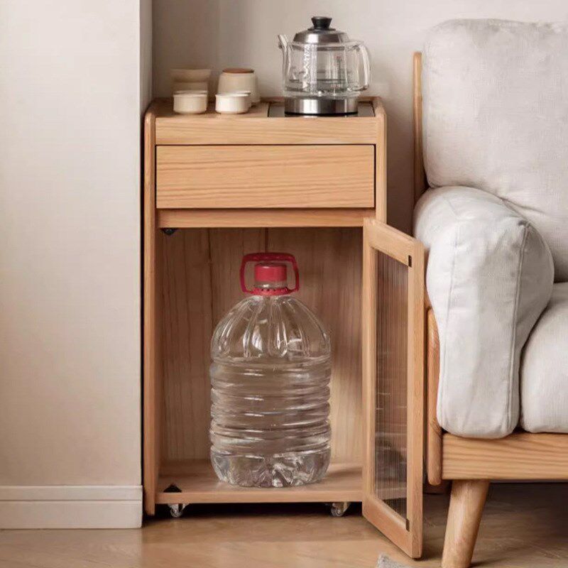 实木可移动茶水柜茶桌一体式泡茶桌客厅沙发边几小户型家用小茶台