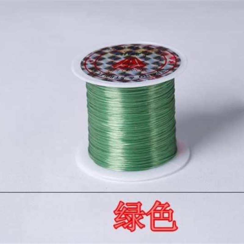 速发女生手串绳穿珠手腕弹力线配件红色首饰弹性绳粉绿红绳子10米