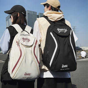 大容量运动训练羽毛球包网球双肩背包男款大学生旅行通勤包书包女