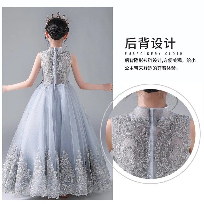 女童礼服儿童公主裙蓬蓬s纱花童婚纱裙小女孩走秀主持人钢琴演出