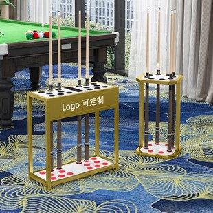 台球杆放置架球杆落地公架杆存放置物架桌球厅室多孔展示收纳架子