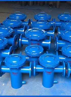 不锈钢304篮式过滤器蓝式过滤器直通法兰快开管道TSBL高效除污器