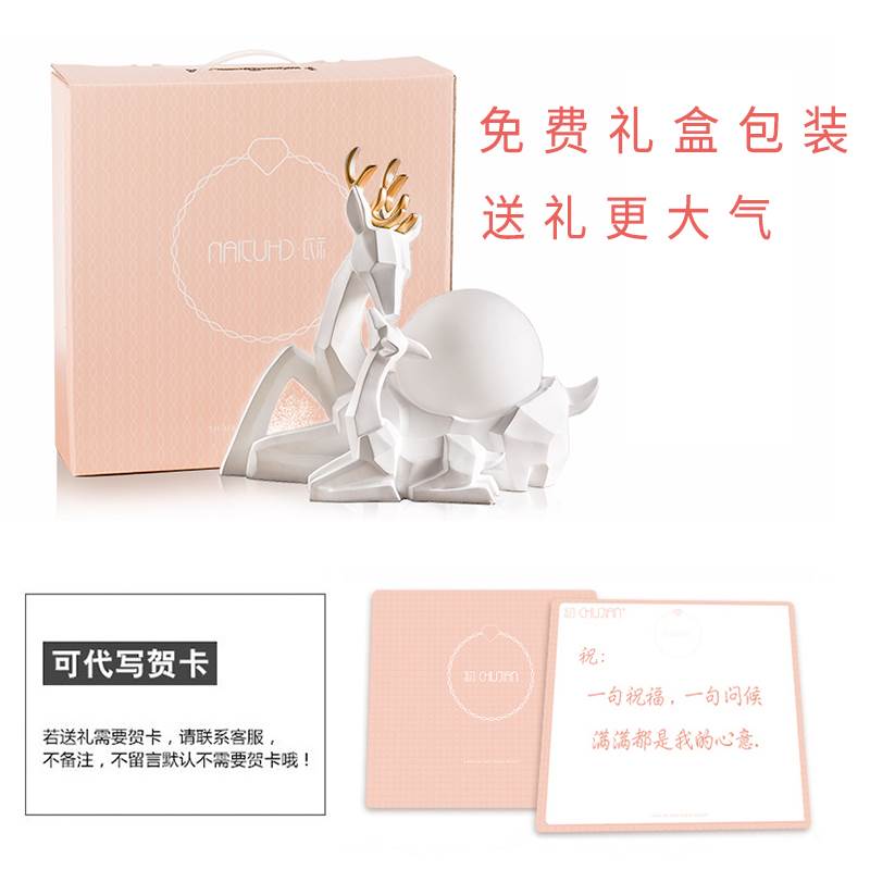 创意新婚庆结婚礼物闺蜜朋友新人C送礼品订婚房间摆件实用台灯装
