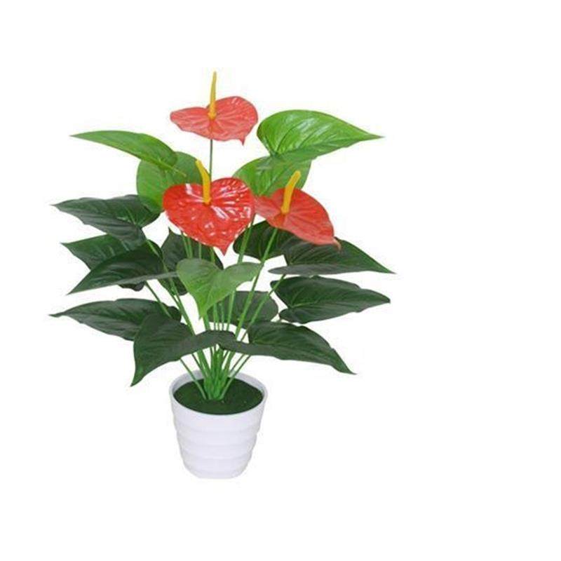 现货速发仿真植物火鹤花假花束客厅室内装饰盆栽摆设塑料绿植假花