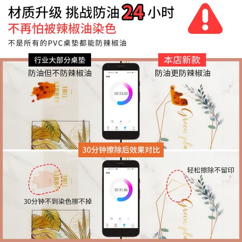 椭圆形餐桌布防水防油免洗防烫PVC软玻璃桌垫可折叠伸缩圆桌台布