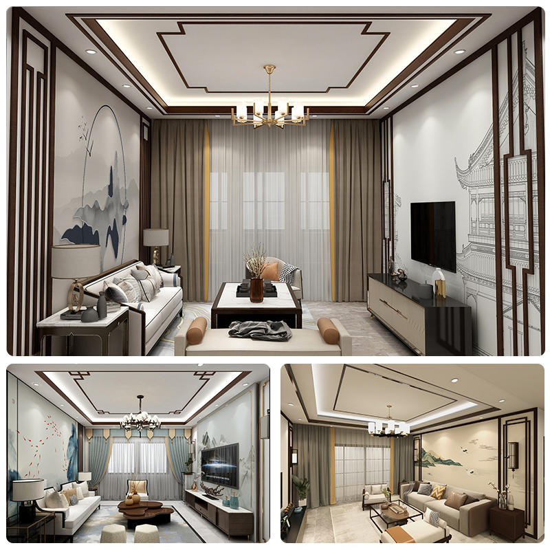 厂促新中b式天花吊顶造型平板实木线条平板背景墙边框装饰条镂空