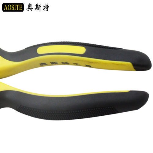 奥斯特 工具美式钢丝钳尖嘴钳6寸7寸8寸电工五金工具斜口钳