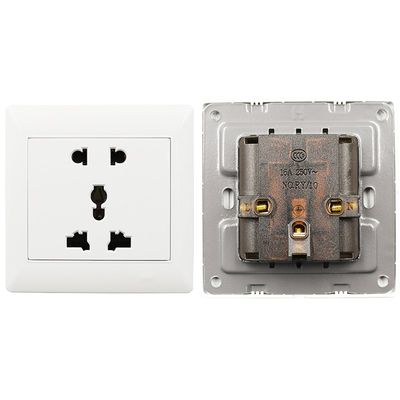 厂家1PCS UnivErSAl 5 HOlE ElECtriC AC POWEr OUtlEt PAnEl PlA