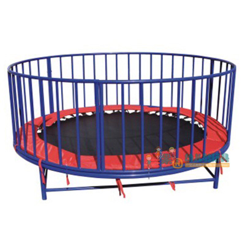 幼儿圆形蹦床带护栏 r幼儿园户外儿童游乐健身弹跳床蹦跳床体能