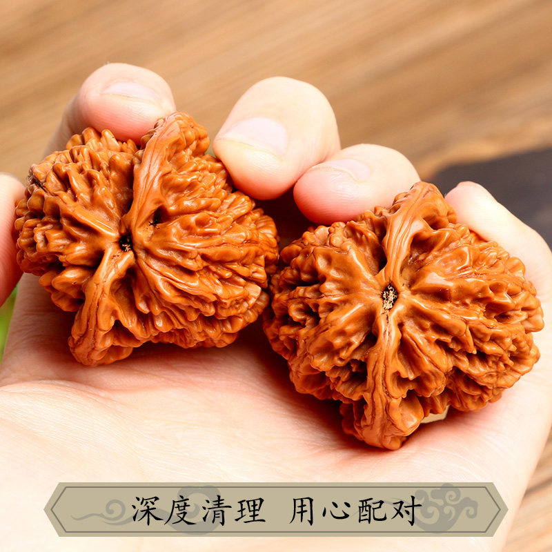 现货文玩a把玩核桃金刚纹公子帽大刺核桃高抛狮子头涨手健身把玩